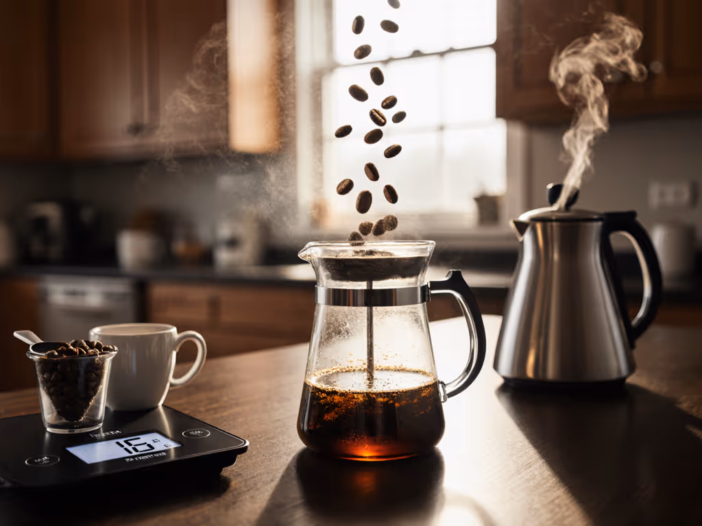 French Press Coffee Ratio: Consistent & Clean Every Time