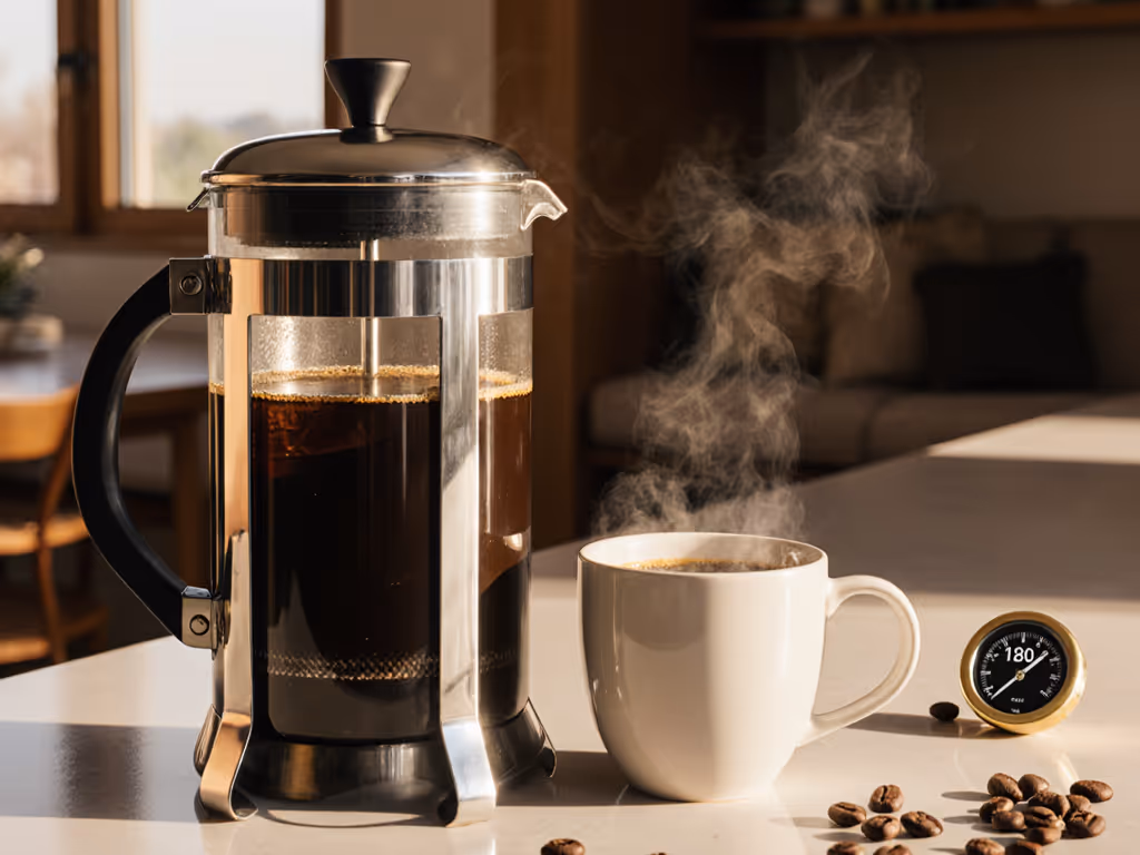 Double Wall French Press Eliminates Lukewarm Coffee