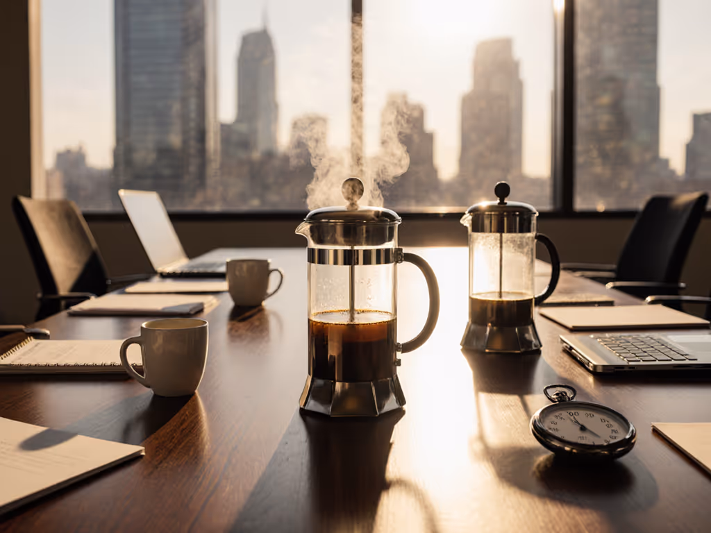 French Press Heat Retention Test: Coffee Hot Through Meetings