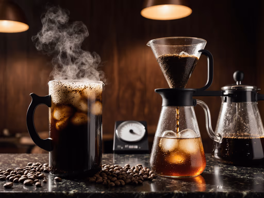 French Press vs Japanese Iced Coffee: Sediment Showdown